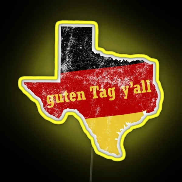 German Texan Led For Funny Bavarian RGB Neon Sign