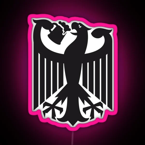 Germany Coat Of Arms Eagle Beer RGB Neon Sign