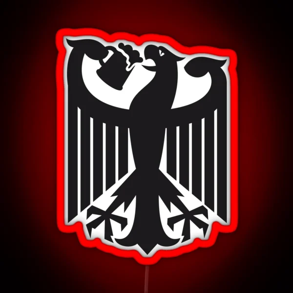 Germany Coat Of Arms Eagle Beer RGB Neon Sign