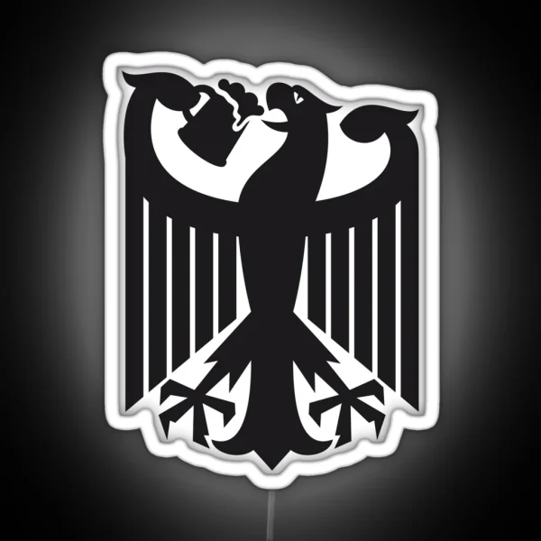 Germany Coat Of Arms Eagle Beer RGB Neon Sign