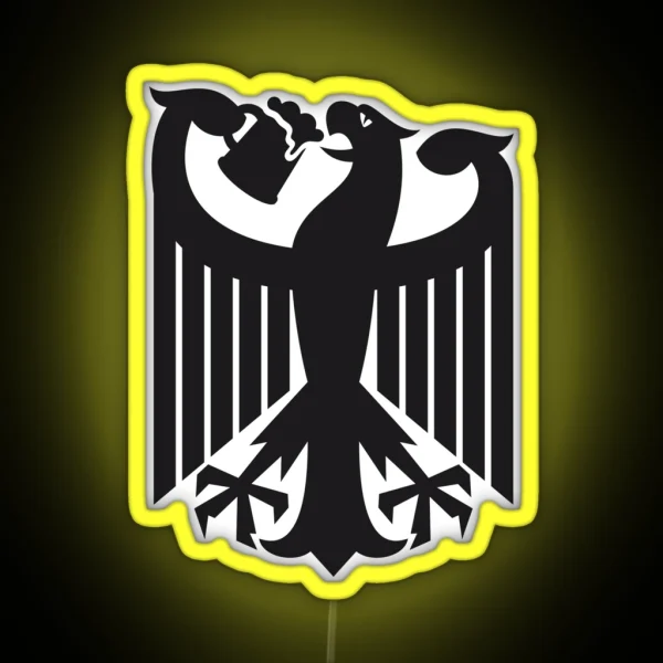 Germany Coat Of Arms Eagle Beer RGB Neon Sign