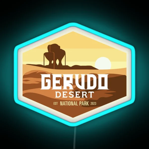 Gerudo Desert National Park RGB Neon Sign