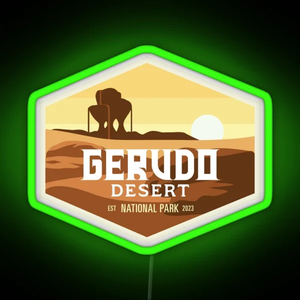 Gerudo Desert National Park RGB Neon Sign