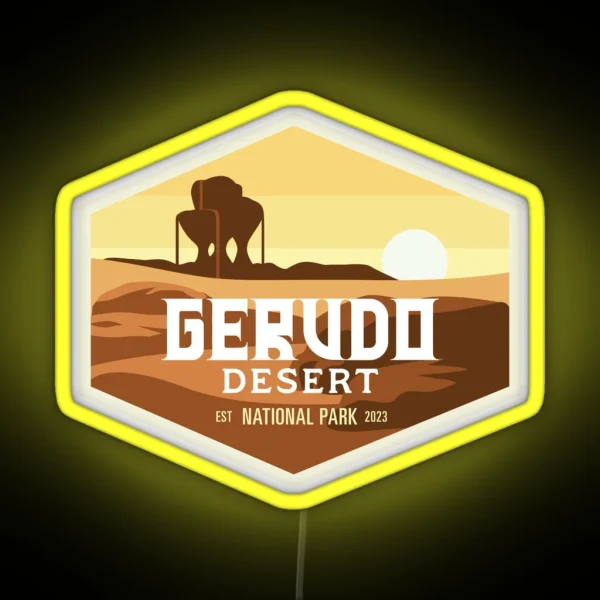 Gerudo Desert National Park RGB Neon Sign