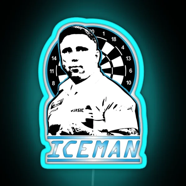 Gerwen Price The Iceman RGB Neon Sign