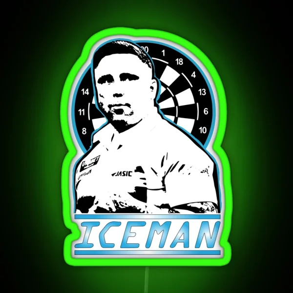 Gerwen Price The Iceman RGB Neon Sign