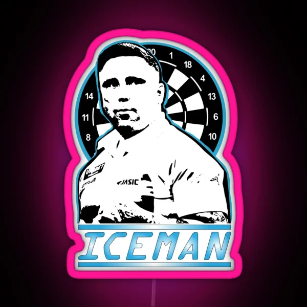 Gerwen Price The Iceman RGB Neon Sign