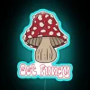 Electric Mushroom Motivational Wall Sign with Red Blue Green Neon Lighting