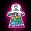 RGB Neon Light Sign for Therapeutic Humor and Mental Wellness Decor