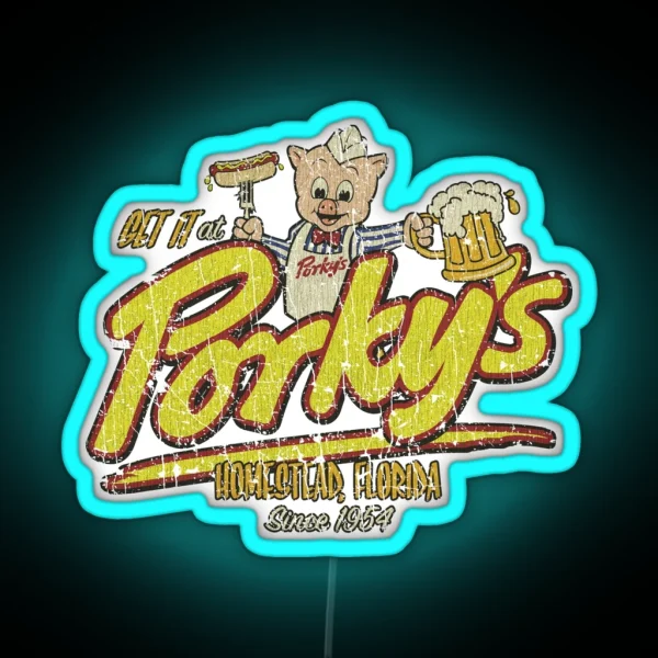 Get It At Porky S 1954 RGB Neon Sign