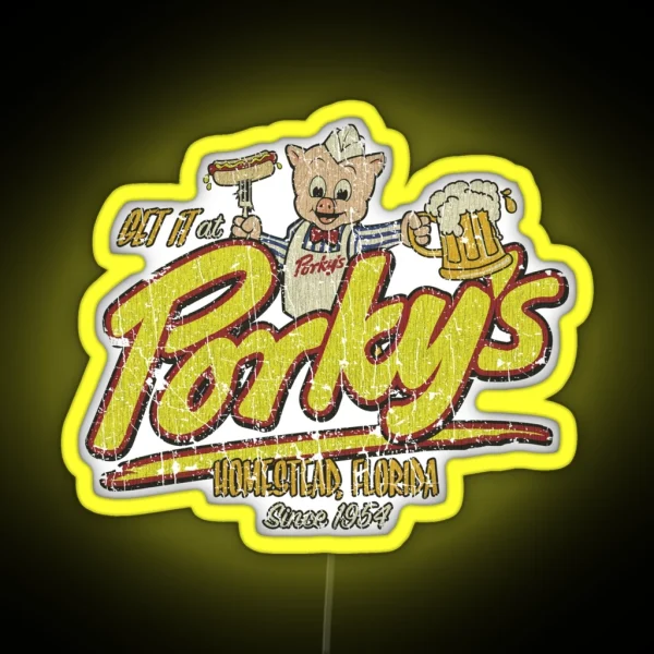 Get It At Porky S 1954 RGB Neon Sign