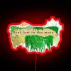 Add mystical ambiance with this moss-inspired RGB neon light sign.