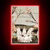 Spectral Neon Sign Illuminates Whimsical Ghost Theme Birthday Party Decorations