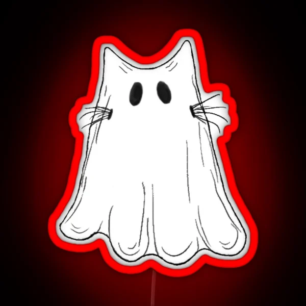Ghost Cat RGB Neon Sign