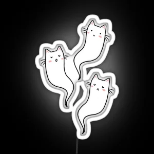 Ghost Cats RGB Neon Sign