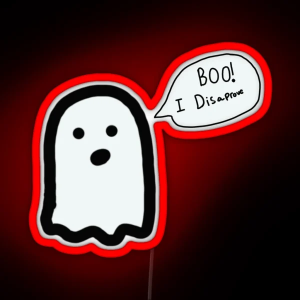 Ghost Disapprove RGB Neon Sign