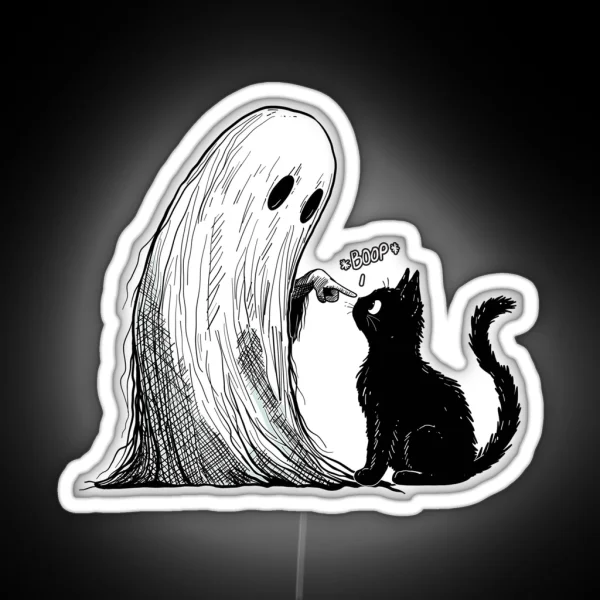 Ghost Doing A Boop RGB Neon Sign