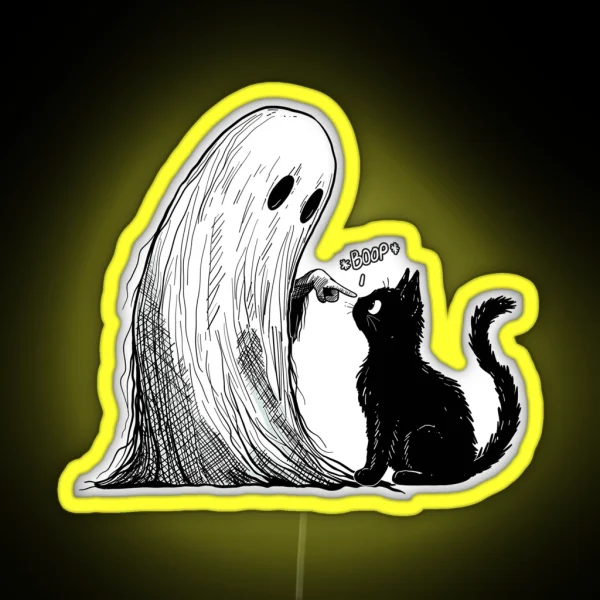 Ghost Doing A Boop RGB Neon Sign