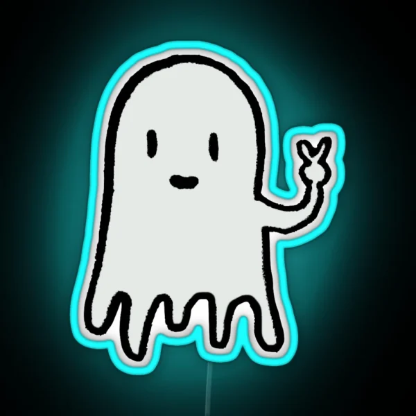 Ghost Halloween RGB Neon Sign