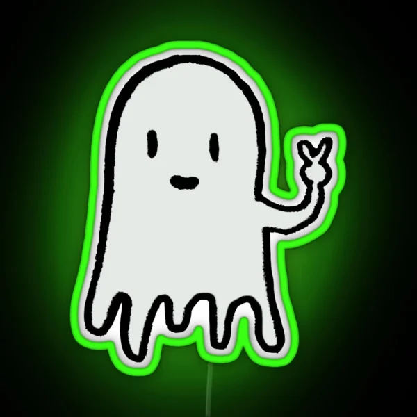 Ghost Halloween RGB Neon Sign