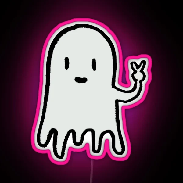 Ghost Halloween RGB Neon Sign