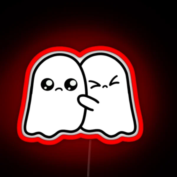 Ghost Hugs RGB Neon Sign