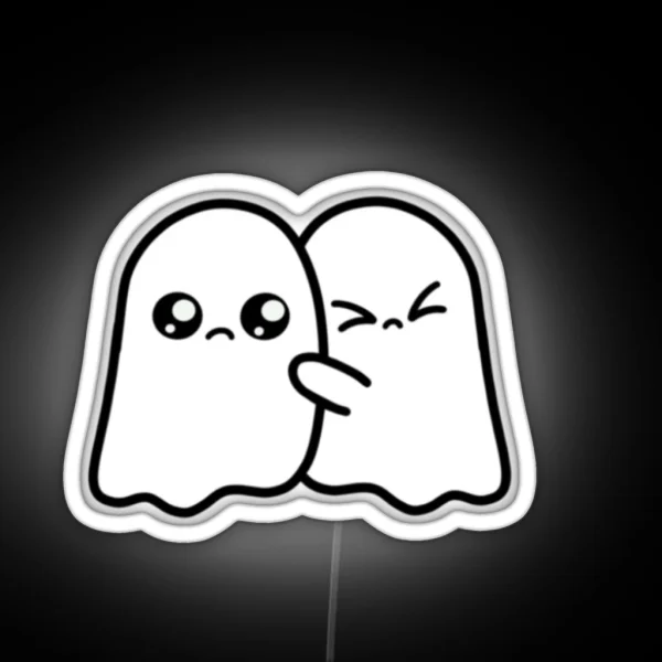 Ghost Hugs RGB Neon Sign