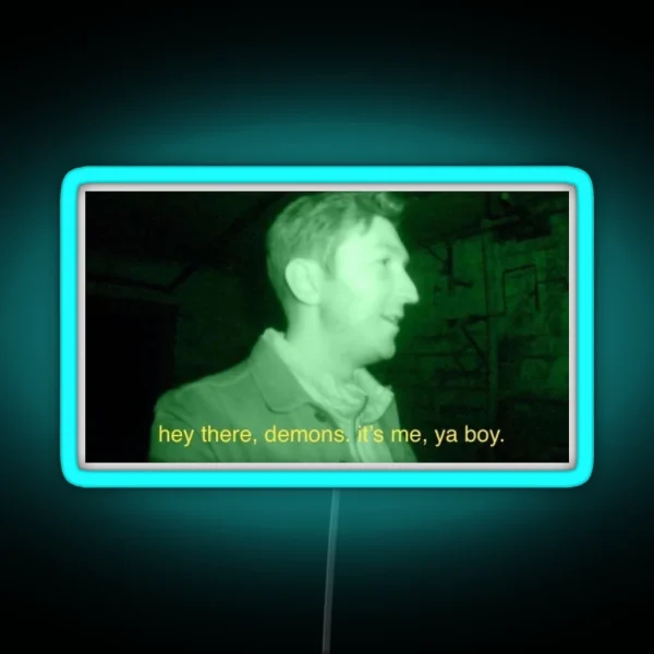 Ghost Hunting Meme RGB Neon Sign