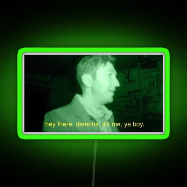 Ghost Hunting Meme RGB Neon Sign