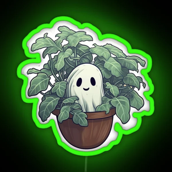 Ghost In A Plant RGB Neon Sign