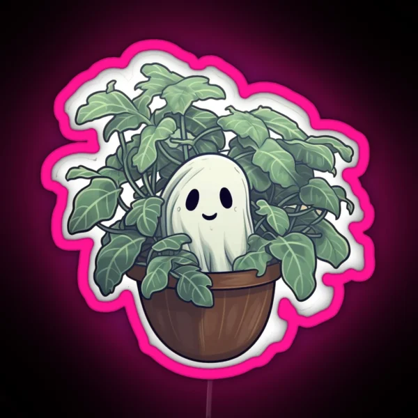 Ghost In A Plant RGB Neon Sign