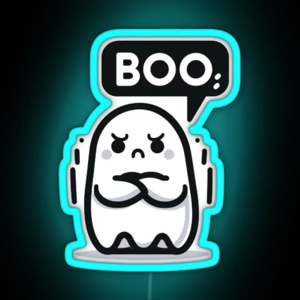Ghost Of Disapproval RGB Neon Sign
