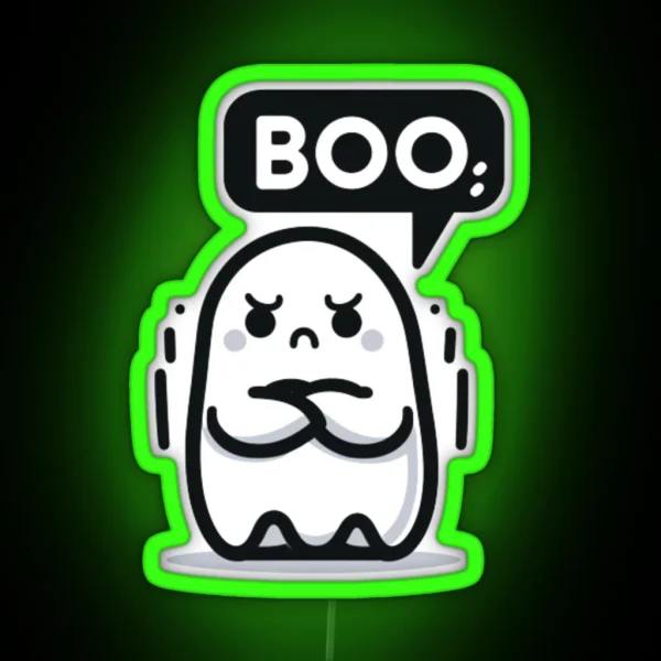 Ghost Of Disapproval RGB Neon Sign