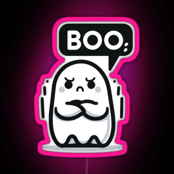 Ghost Of Disapproval RGB Neon Sign