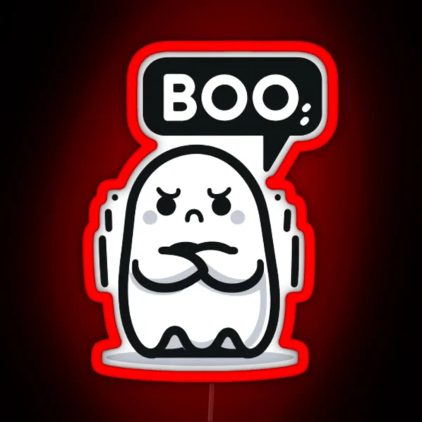 Ghost Of Disapproval RGB Neon Sign
