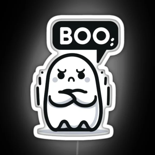 Ghost Of Disapproval RGB Neon Sign