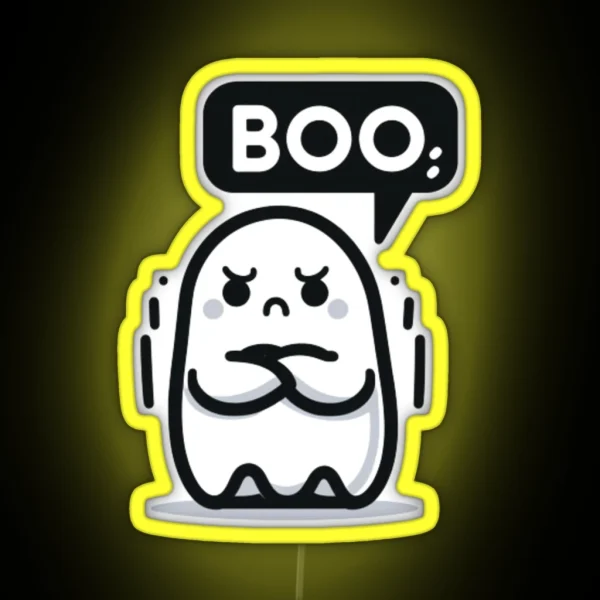 Ghost Of Disapproval RGB Neon Sign