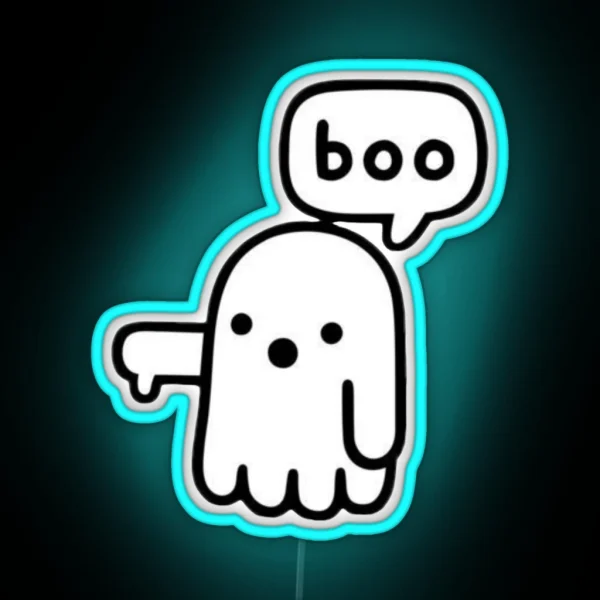 Ghost Of Disapproval RGB Neon Sign