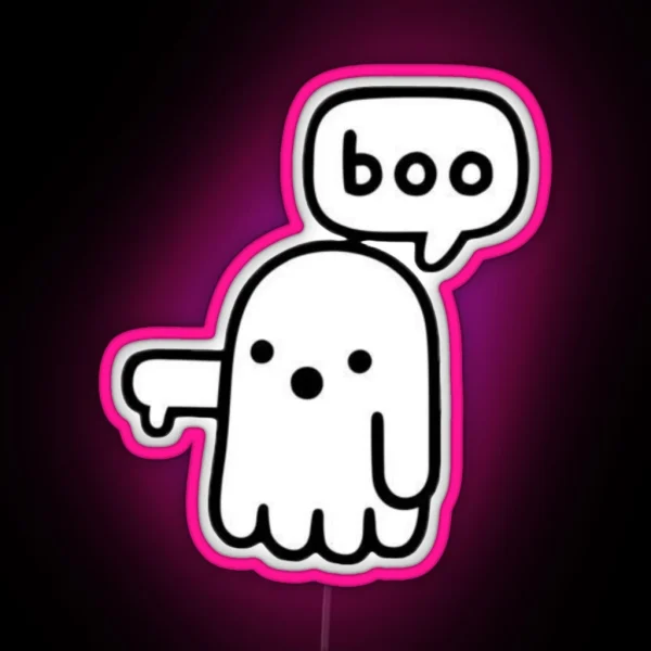 Ghost Of Disapproval RGB Neon Sign