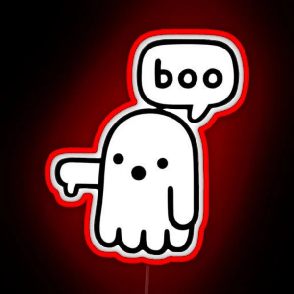 Ghost Of Disapproval RGB Neon Sign