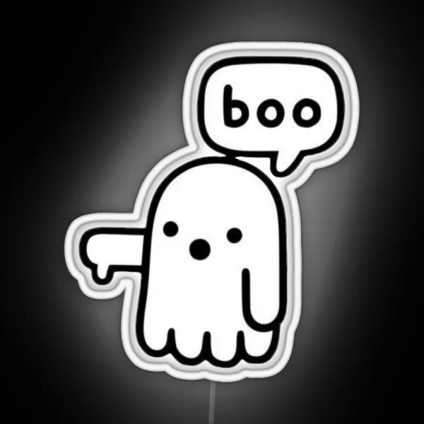 Ghost Of Disapproval RGB Neon Sign