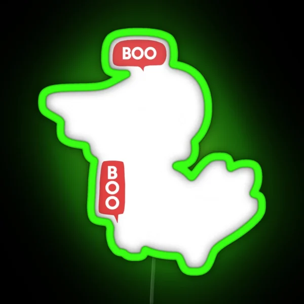 Ghost Of Disapproval RGB Neon Sign