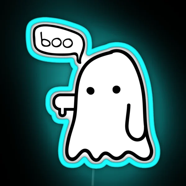 Ghost Of Disapproval RGB Neon Sign