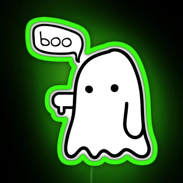 Ghost Of Disapproval RGB Neon Sign