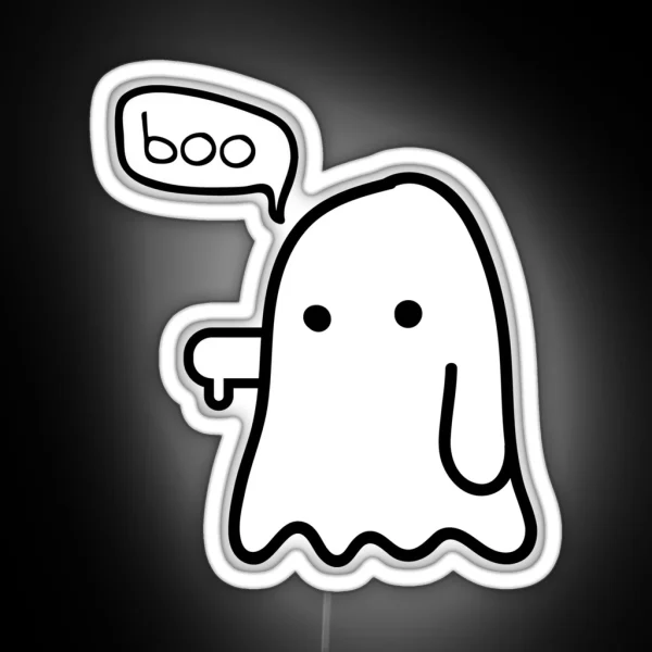 Ghost Of Disapproval RGB Neon Sign