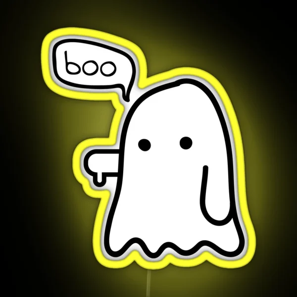 Ghost Of Disapproval RGB Neon Sign