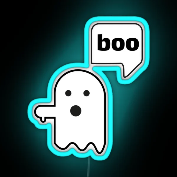 Ghost Of Disapproval RGB Neon Sign