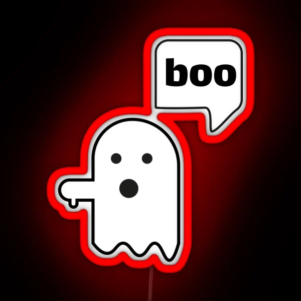 Ghost Of Disapproval RGB Neon Sign