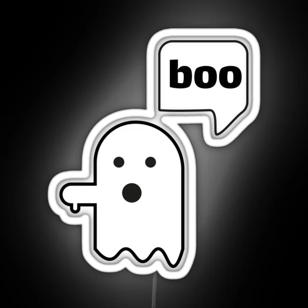 Ghost Of Disapproval RGB Neon Sign