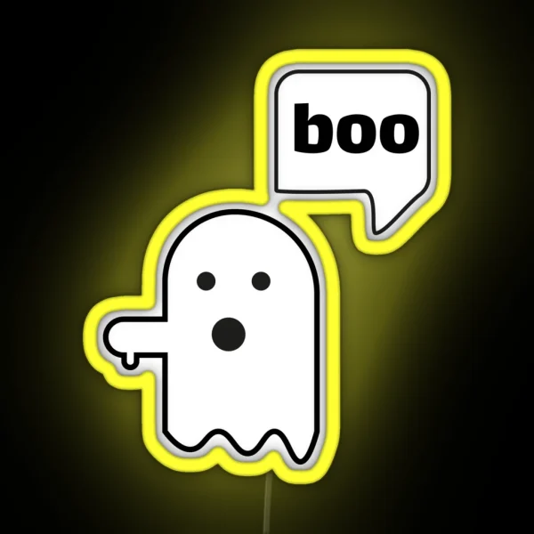 Ghost Of Disapproval RGB Neon Sign